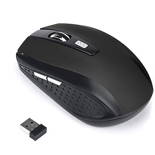 Brüssel08 2.4G Ergonomische kabellose Maus Tragbare Mobile Computer Maus Optische Maus mit USB-Empfänger Wireless Gaming Maus 1200dpi 6 Tasten kompatibel mit Notebook PC Laptop Computer Bild 2