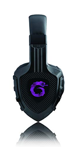 Viper-X Gaming-Headset für PS4 PC Xbox One Controller Laptop Mac Nintendo Heavy Bass Kopfhörer mit Mikrofon-LED-Lichtern 2m Kabel gepolstert Kopfbügel Ohrmuscheln Bild 4