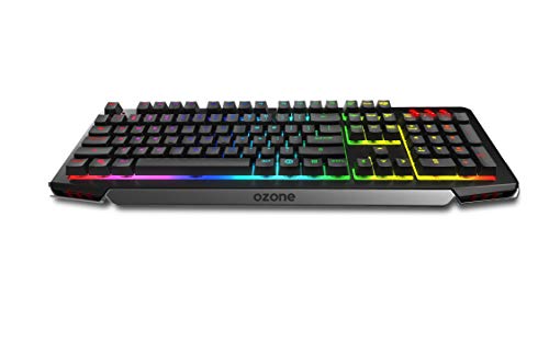 Ozone Gaming Gear Double TAP -Tastatur+Mauskombination, halbmechanische Gaming-Tastatur mit RGB-Hintergrundbeleuchtung, AVAGO Optischer Sensor Gaming-Maus, 4000 DPI, 6 Farben LED, USB Bild 3
