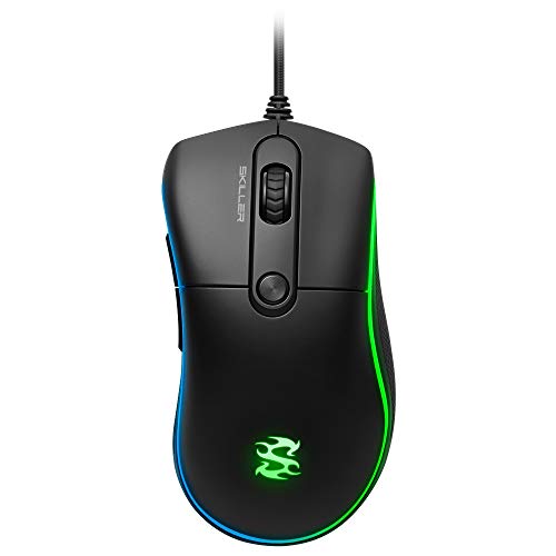 Sharkoon Skiller SGM2 RGB Gaming Maus, optisch 6400 DPI, Ergonomische Form Mehrfarbig Bild 1