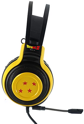 TEKNOFUN Dragon Ball Z Gaming Kopfhörer mit Mikrofon, Gelb Bild 4
