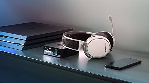 SteelSeries Arctis Pro Wireless – Kabelloses Gaming-Headset (2,4 GHz & Bluetooth) – Hochauflösende Lautsprechertreiber – Für PC,PS5 und PS4 – Weiß Bild 3