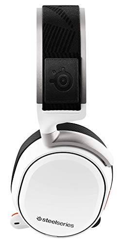 SteelSeries Arctis Pro Wireless – Kabelloses Gaming-Headset (2,4 GHz & Bluetooth) – Hochauflösende Lautsprechertreiber – Für PC,PS5 und PS4 – Weiß Bild 5