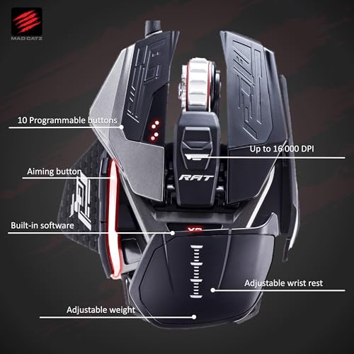 MadCatz R.A.T. X3 High Performance Gaming Mouse, Black Bild 2