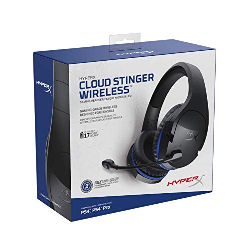 HyperX HX-HSCSW-BK Cloud Stinger Wireless - Kabelgebundenes Gaming Kopfhörer für PS4, schwarz Bild 4