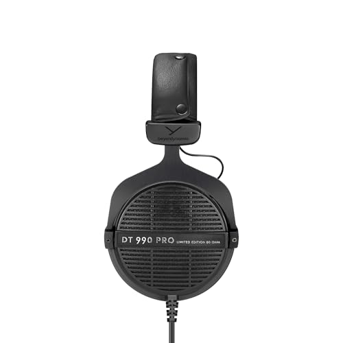 beyerdynamic DT 990 PRO Einseitiger, kabelgebundener On-Ear-Studio-Kopfhörer für Mixing, Mastering und Editing 80 Ohm, in Farbe schwarz Bild 3