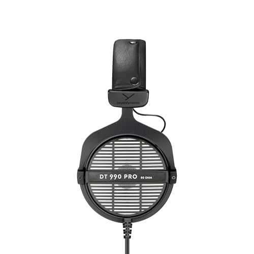 beyerdynamic DT 990 PRO einseitiger, kabelgebundener On-Ear-Studio-Kopfhörer für Mixing, Mastering und Editing, 80 Ohm. Handgefertigt in Deutschland Bild 3