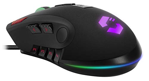 Speedlink TARIOS RGB Gaming Mouse - USB Maus mit RGB Beleuchtung für Büro/Home Office (12 programmierbare Tasten - mit dpi-Schalter bis zu 24000 dpi) für PC/Notebook/Laptop, schwarz Bild 2