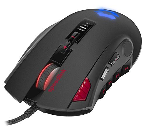 Speedlink TARIOS RGB Gaming Mouse - USB Maus mit RGB Beleuchtung für Büro/Home Office (12 programmierbare Tasten - mit dpi-Schalter bis zu 24000 dpi) für PC/Notebook/Laptop, schwarz Bild 3