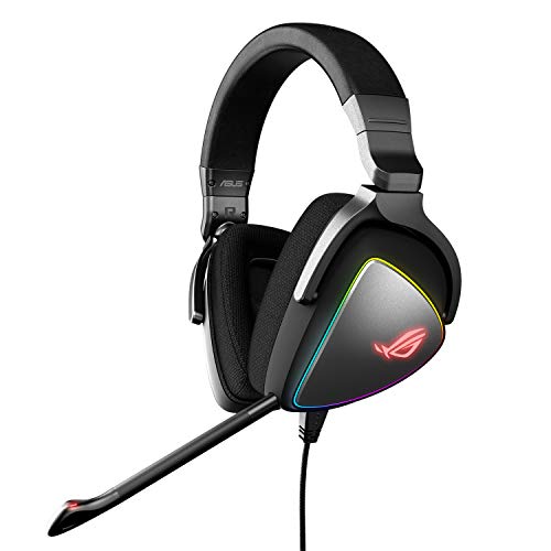 ASUS Gaming-Headset ROG Delta | Headset mit Mikrofon und Hi-Res ESS Quad-DAC | kompatible Gaming-Kopfhörer für PC, Mac, PS4, Xbox One | Aura-Sync-RGB-Beleuchtung Bild 1