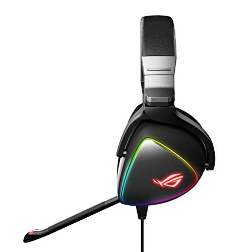 ASUS Gaming-Headset ROG Delta | Headset mit Mikrofon und Hi-Res ESS Quad-DAC | kompatible Gaming-Kopfhörer für PC, Mac, PS4, Xbox One | Aura-Sync-RGB-Beleuchtung Bild 2