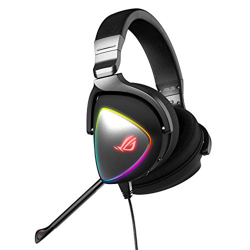 ASUS Gaming-Headset ROG Delta | Headset mit Mikrofon und Hi-Res ESS Quad-DAC | kompatible Gaming-Kopfhörer für PC, Mac, PS4, Xbox One | Aura-Sync-RGB-Beleuchtung Bild 3