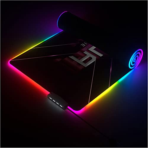 Noua Dusk Pro Mauspad Gaming RGB Hub mit 4 Anschlüssen USB 2.0, Maus Pad 14 Beleuchtungsmodi XXL 800 x 300 mm, rutschfeste Unterseite aus Gummi mit 4 mm Dicke für Computer, PC und Laptop Bild 3