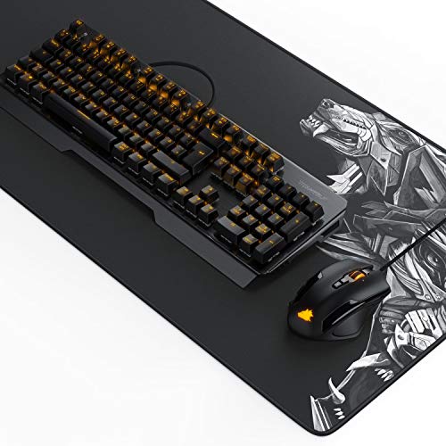 TITANWOLF Gaming Set - mechanische Tastatur ALUMAR MMO 10800dpi Gaming Maus Specialist XXL Mauspad - Mechanical Keyboard - Anti-Ghosting - LED Backlight - 19 Lichtmodi - Makro-Modus Bild 1