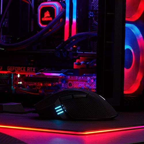 Corsair IRONCLAW RGB Wired FPS/MOBA Gaming Mouse - 18.000 DPI - 7 Programmierbare Tasten - Designed Für Große Hände - iCUE Kompatibel - PC, Mac, PS5, PS4, Xbox - Schwarz Bild 5