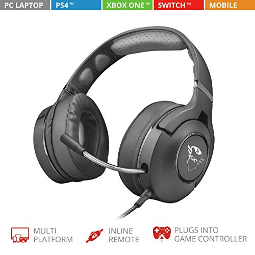 Trust Gaming GXT 420 Rath Gaming Headset (für PC/Laptop, PS4 und Xbox One), Schwarz, Unbekannt Bild 2