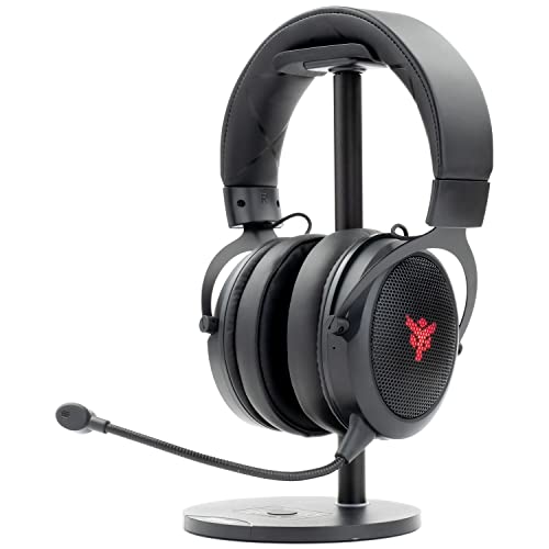 Itek H500W2 Gaming Headset mit Abnehmbarem Mikrofon - 2.4G Wireless Gaming Kopfhörer mit Externer Geräuschunterdrückung LED Beleuchtung Geeignet für PC und Konsole Schwarz Einstellbar Bild 1