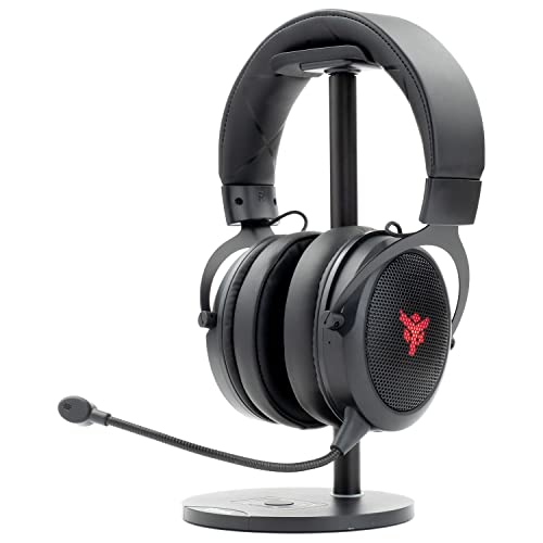 Itek H500WB Gaming Headset Kopfhörer mit abnehmbarem Mikrofon. Bluetooth-Gaming-Headset mit Geräuschunterdrückung und LED-Beleuchtung. Geeignet für PC und Konsolen, schwarz, verstellbar. Bild 1