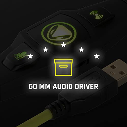 snakebyte PC HEADSET PRO - 7.1 Virtual Surround Sound Gaming Headset with adjustable microphone, eSports headphones with noise suppression, mute / volume & bass boost control, LED lighting Bild 5