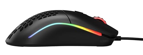 GLORIOUS Gaming Model O Wired Gaming Mouse – superleichtes Wabendesign mit 67 g, RGB-Beleuchtung, Pixart 3360 Sensor, Omron-Schaltern, beidhändig – Mattschwarz Bild 5