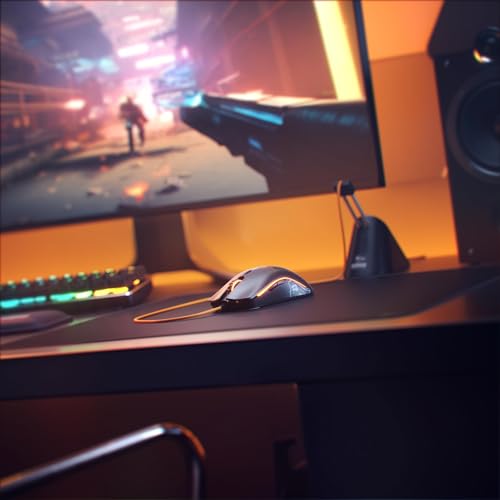 GLORIOUS Gaming Model O Wired Gaming Mouse – superleichtes Wabendesign mit 67 g, RGB-Beleuchtung, Pixart 3360 Sensor, Omron-Schaltern, beidhändig – Mattschwarz Bild 6