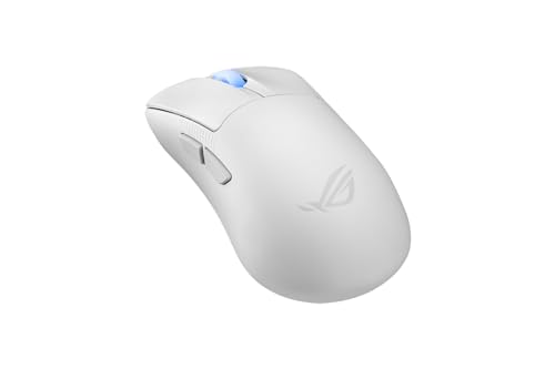 ASUS ROG Keris II Ace Wireless AimPoint White Gaming Maus (ergonomisch, optischer Sensor ROG AimPoint Pro, 42.000 DPI, ROG Optical Micro Switches, USB, Bluetooth, 2,4-GHz-HF ROG SpeedNova, weiß) Bild 2