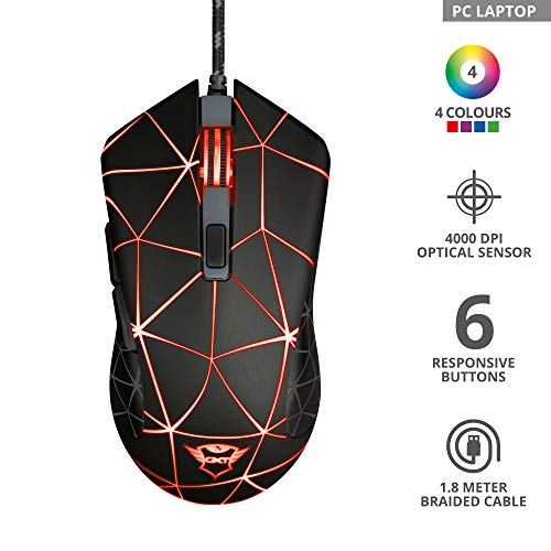 Trust Gaming GXT 133 Locx LED Gaming Maus (800-4000 DPI) Bild 2