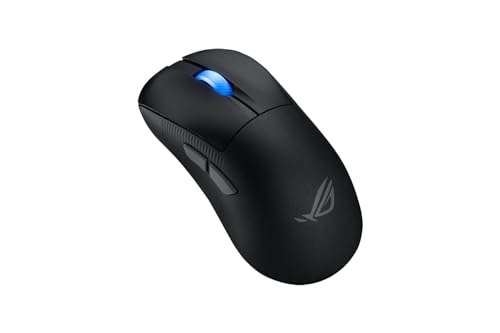 ASUS ROG Keris II Ace Wireless AimPoint Black Gaming Maus (ergonomisch, optischer Sensor ROG AimPoint Pro, 42.000 DPI, ROG Optical Micro Switches, USB, Bluetooth, 2,4-GHz-HF ROG SpeedNova, schwarz) Bild 1