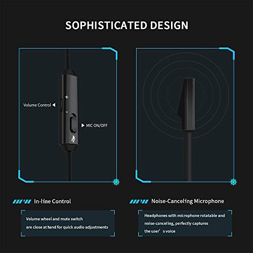 NUBWO N12 Gaming-Headset & Xbox One Headset & PS4 Headset, 3,5 mm Surround-Stereo-Gaming-Kopfhörer mit Mikrofon, weicher Memory-Ohrenschützer für PC, Laptop Bild 7