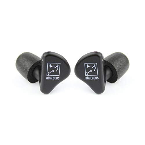 HL1010 In-Ear Kopfhörer, dynamischer Treiber bassverstärkt, ergonomische Bauform mit 2-Pin-Wechselkabel und verschiedenen Domes - Schwarz Bild 2