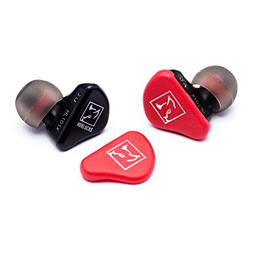 HL1010 In-Ear Kopfhörer, dynamischer Treiber bassverstärkt, ergonomische Bauform mit 2-Pin-Wechselkabel und verschiedenen Domes - Schwarz Bild 4