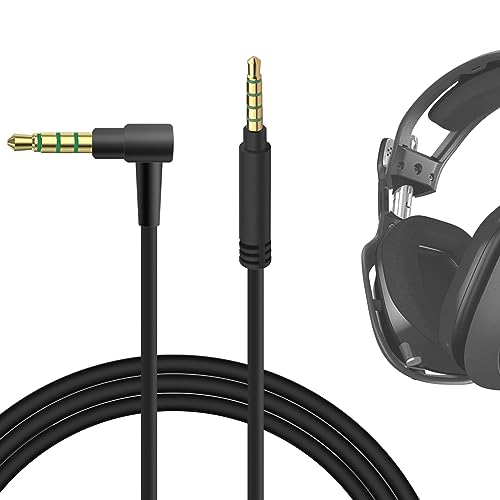 Geekria Gaming Headset Cable Replacement for Astro A10 A30 A40 Gaming Headset Replacement Cable 5 Steps to 4 Steps Headphones Audio Replacement Cord (3.5 Male to 3.5 Male, Black) Bild 1