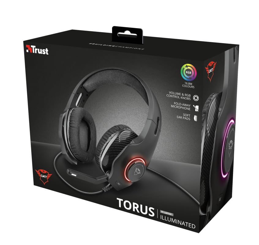 Trust GXT 455 Torus RGB Beleuchtetes PC Gaming Headset Bild 6