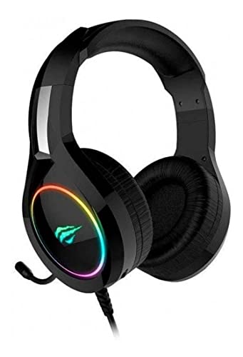 Havit Gamenote RGB Gaming Headset mit Kabel HV-H2232D – 50 mm Treiber für intensiven Klang - 3,5 mm & USB-Anschluss, Verstellbarer Kopfbügel - Kompatibel mit PC, Laptop, Handy, Tablets & Konsolen Bild 4