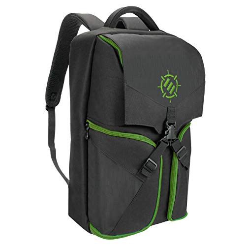 ENHANCE Universal Gaming Rucksack für Konsolen wie Xbox 360, Xbox One, & Laptop Ausreichend Platz für Ihre Controller, Headsets, Spiele, Mäuse, Tastaturen & Zubehör - Esports-Ausrüstung - Grün Bild 1