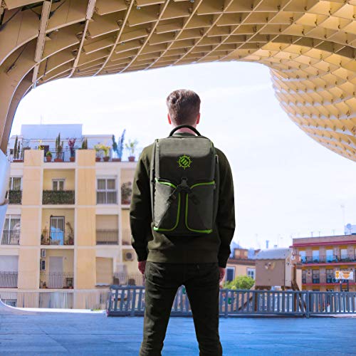 ENHANCE Universal Gaming Rucksack für Konsolen wie Xbox 360, Xbox One, & Laptop Ausreichend Platz für Ihre Controller, Headsets, Spiele, Mäuse, Tastaturen & Zubehör - Esports-Ausrüstung - Grün Bild 6