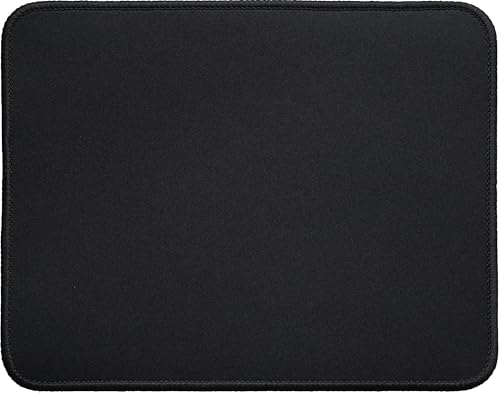 Silent Monsters Mauspad 250 x 200 mm Stoff Mousepad Schwarz - Vernähter Rand, rutschfest & leise, für Gaming Büro Office Homeoffice - 24 x 20 cm Mouse Pad Mat - Mausunterlage klein f alle Maus Arten Bild 1