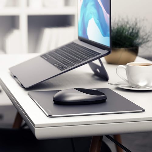 SATECHI M1 Kabellose Bluetooth Computermaus, 1200 DPI Maus, USB-C wiederaufladbarer Akku, kompakt & tragbar für MacBook Air & Pro, Mini, iMac, Windows, ThinkPad, UVM. – Space Grau Bild 6