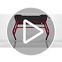 Speedlink SCARIT Gaming Desk - Gaming-optimierter Schreibtisch mit Z-Shape, Kabelmanagement, Headset- und Getränkehalter für zu Hause/Büro, schwarz-rot Bild 4