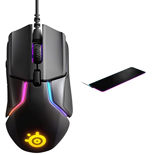 SteelSeries Rival 600 (Gaming Maus) + SteelSeries QcK Prism Cloth XL (Gaming Mauspad) Bild 1