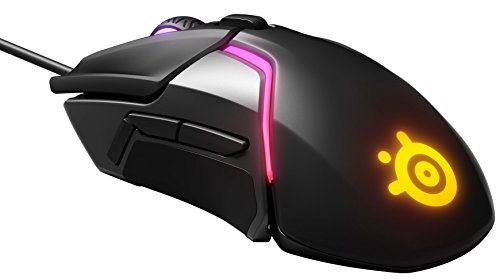 SteelSeries Rival 600 – Gaming-Maus – 12.000 CPI TrueMove3+ Dual Optical Sensor – 0,05 Lift-off-Distanz – Gewichtssystem & QcK - Gaming-Mauspad - 320mmx270mmx2mm - Stoff - Gummiunterseite - Schwarz Bild 4