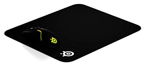 SteelSeries Rival 600 – Gaming-Maus – 12.000 CPI TrueMove3+ Dual Optical Sensor – 0,05 Lift-off-Distanz – Gewichtssystem & QcK - Gaming-Mauspad - 320mmx270mmx2mm - Stoff - Gummiunterseite - Schwarz Bild 7