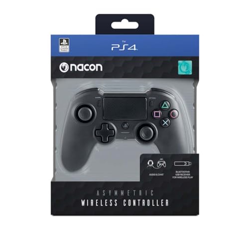 NACON Asymmetric Wireless PC-Gamepad, Playstation 4, Schwarz – Zubehör für Videospiele, (Gamepad, PC, Playstation 4, Analog/Digital, Optionen, Share, mit Kabel & kabellos, Bluetooth/USB) Bild 3