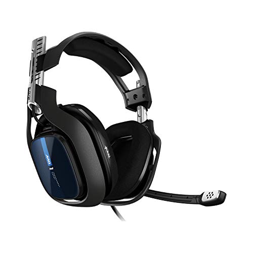 ASTRO Gaming A40 TR Gaming-Headset mit Kabel, ASTRO Audio V2, Dolby ATMOS, 3,5mm Anschluss, Austauschbares Mikrofon, für PS5, PS4, PC, Mac, Nintendo Switch - Schwarz/Blau Bild 1