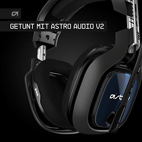 ASTRO Gaming A40 TR Gaming-Headset mit Kabel, ASTRO Audio V2, Dolby ATMOS, 3,5mm Anschluss, Austauschbares Mikrofon, für PS5, PS4, PC, Mac, Nintendo Switch - Schwarz/Blau Bild 2