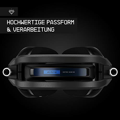 ASTRO Gaming A40 TR Gaming-Headset mit Kabel, ASTRO Audio V2, Dolby ATMOS, 3,5mm Anschluss, Austauschbares Mikrofon, für PS5, PS4, PC, Mac, Nintendo Switch - Schwarz/Blau Bild 3