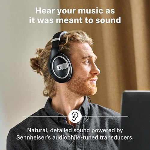 Sennheiser HD 599 SE – Offene Kopfhörer mit Premium-Design, natürlich ausbalanciertem Klang; Headphones für Musik, Gaming, Schule und Arbeit, Schwarz Bild 3