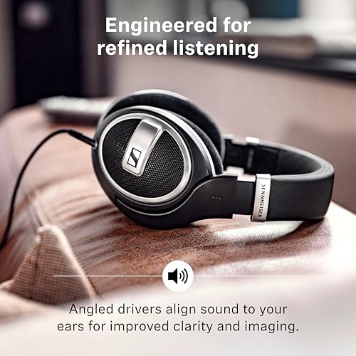 Sennheiser HD 599 SE – Offene Kopfhörer mit Premium-Design, natürlich ausbalanciertem Klang; Headphones für Musik, Gaming, Schule und Arbeit, Schwarz Bild 4
