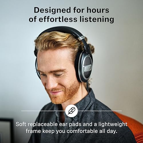 Sennheiser HD 599 SE – Offene Kopfhörer mit Premium-Design, natürlich ausbalanciertem Klang; Headphones für Musik, Gaming, Schule und Arbeit, Schwarz Bild 6