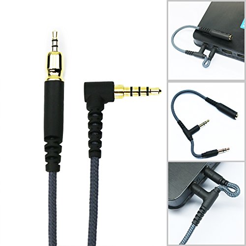 ABLET Audiokabel, kompatibel mit Sennheiser Game One, Game Zero, PC 373D, GSP 350, GSP 500, GSP 600 Gaming-Headsets, 1,3 m Bild 2